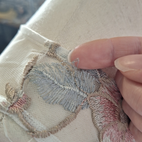 NWT $180 Adrianna Papell Blush Multicolor Floral Embroidered Midi Dress Size 12 - Picture 12 of 12